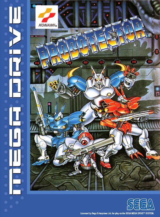 Probotector box art for Sega Mega Drive